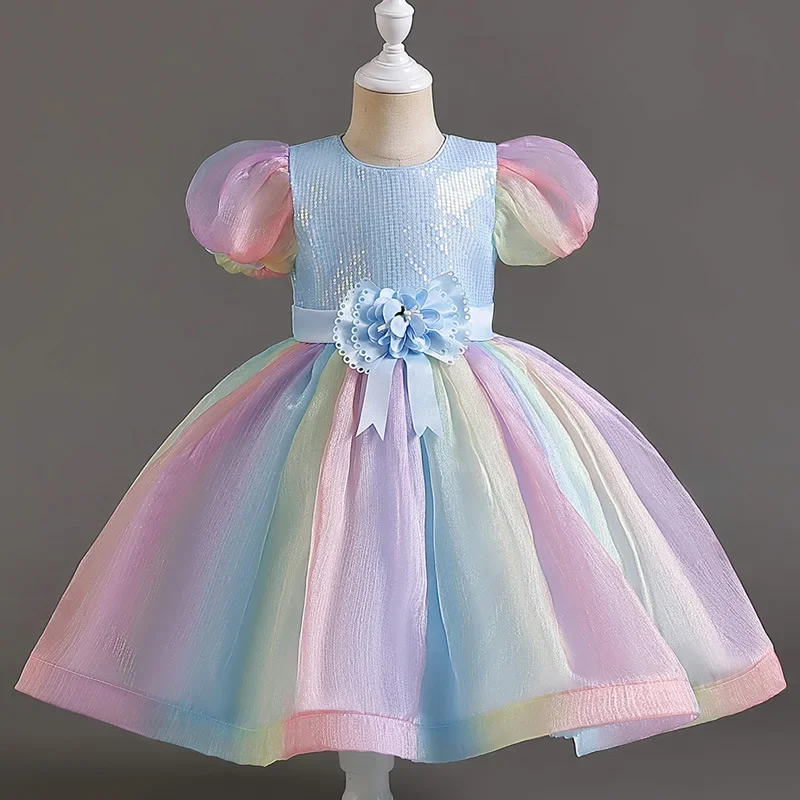 Kids Tutu Birthday Princess Party Dress Girls Infant Lace Children Bridesmaid Elegant Dress Girl Baby Girls Christmas Clothes