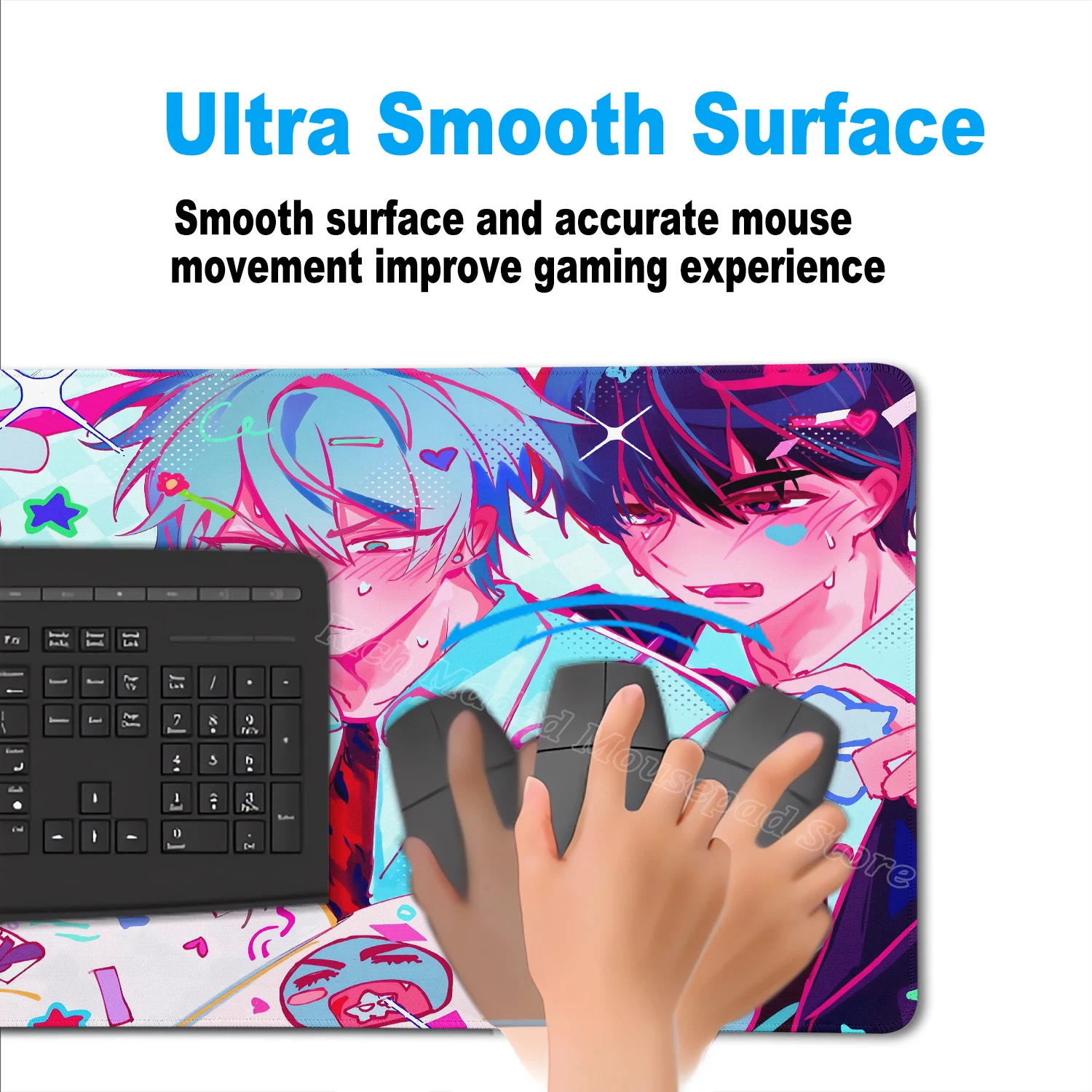 Podkładka pod mysz do laptopa 900x400 HD Print Anime Mousepad Alien Stage Mizi Till Ivan Extended Desk Mat PC Office Accessories Keyboard Pad — zdjęcie produktu 5