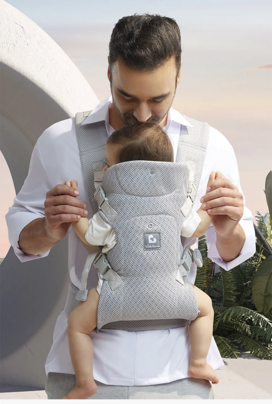 حاملة أطفال جديدة من عمر 0 إلى 48 شهرًا، حاملة أطفال مريحة، حامل هيبسيت للأطفال الرضع، مواجهة أمامية، كنغر مريح #3