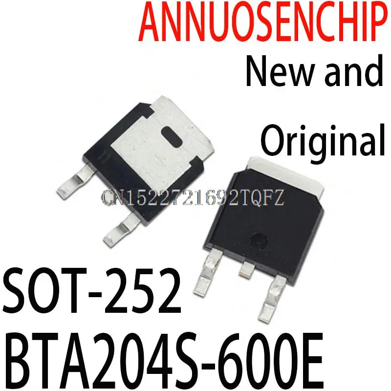 20PCS New and Original BTA204S600E 204S6E SOT-252   BTA204S-600E