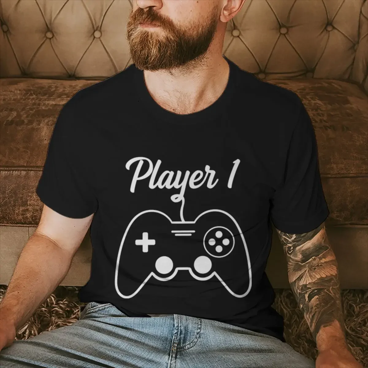 Funny Game Player 1 Player 2 Pregnancy Announcement T-Shirt Short Sleeve Casual Couple Matching Men Women Shirts Gift Idea