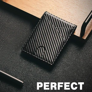 Tầm bàn chải chống bắt đầu RFID tối giản cho nam giới, uốn đôi, chéo, túi phía trước, giá đỡ thẻ di động, 12 thẻ 6 Chủ sở hữu bán hàng chính Pachacha - 1