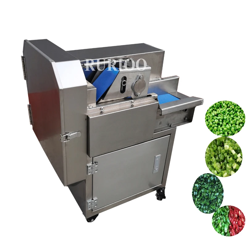 Máquina De Corte Vegetal Industrial, Alface Alho Espinafre Batata Cebola Cenoura Slicer Dicer