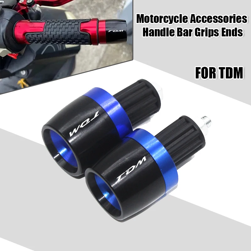 For TDM850 TDM900 TDM 850 900 Motorcycle Handlebar Grips Ends Handle Bar Cap End Plug Accessories