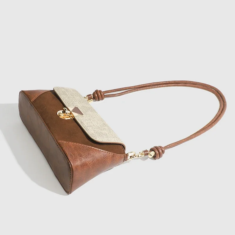 

Французская атмосфера, нишевая сумка, сумка, осенняя литературная нежная сумка в стиле подмышек, женская сумка