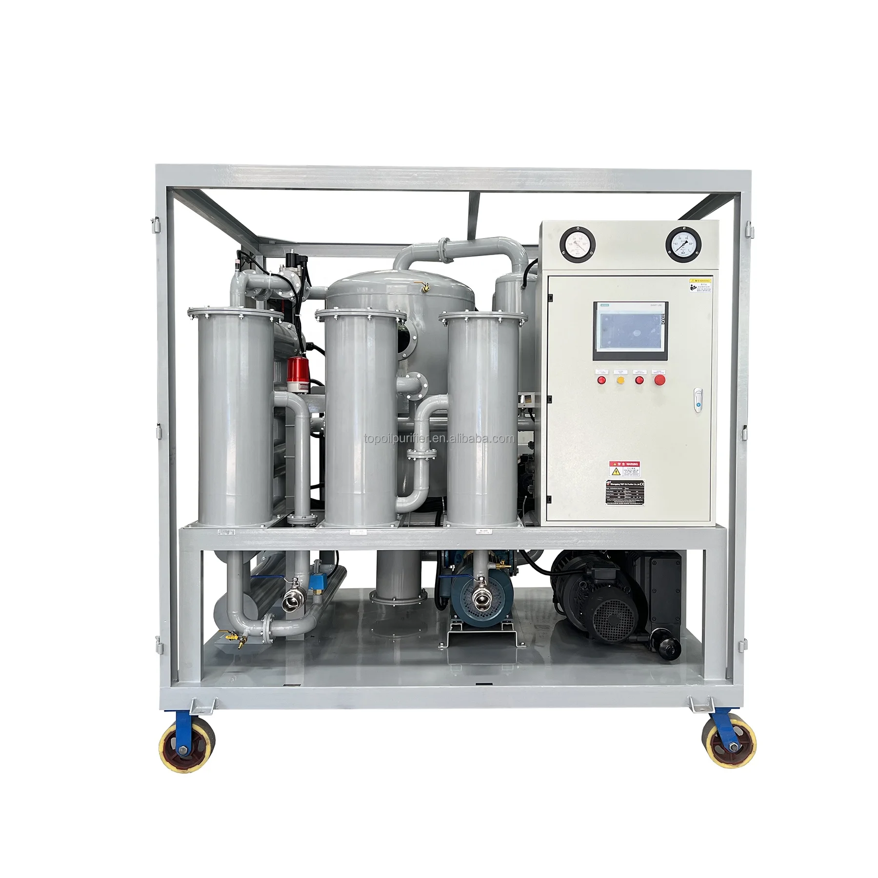 Double Stage Transformer Oil Cleaner Fully Automatic Vacuum Dielectric Oil Purifier