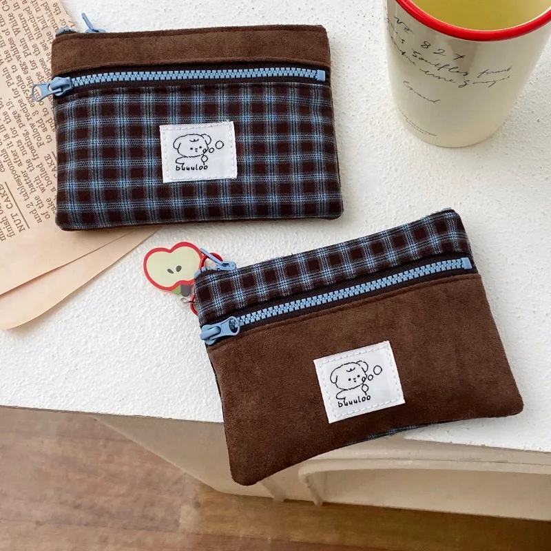 Zipper Coin Money Bag Earphone Organizer Bag Mini Wallet Purse Student Card Money Holder Case