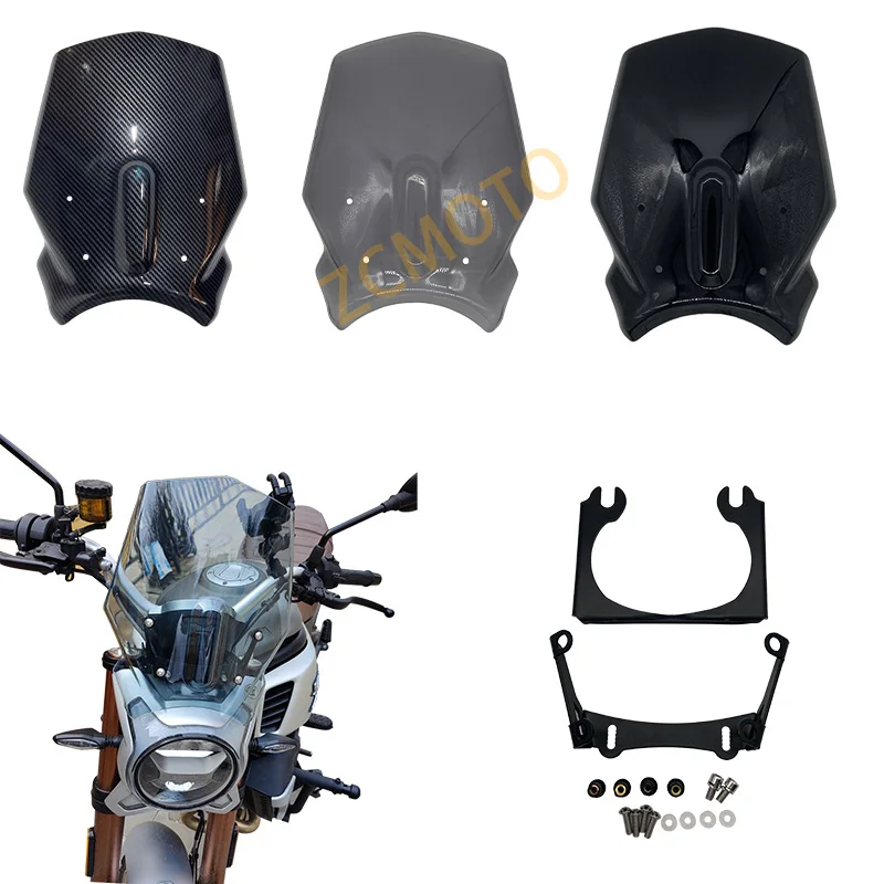 Motorcycle Accessories Windshield Modified Front Windshield Heightened Windshield Gear Thickened Suitable For Springwind 700cl-x