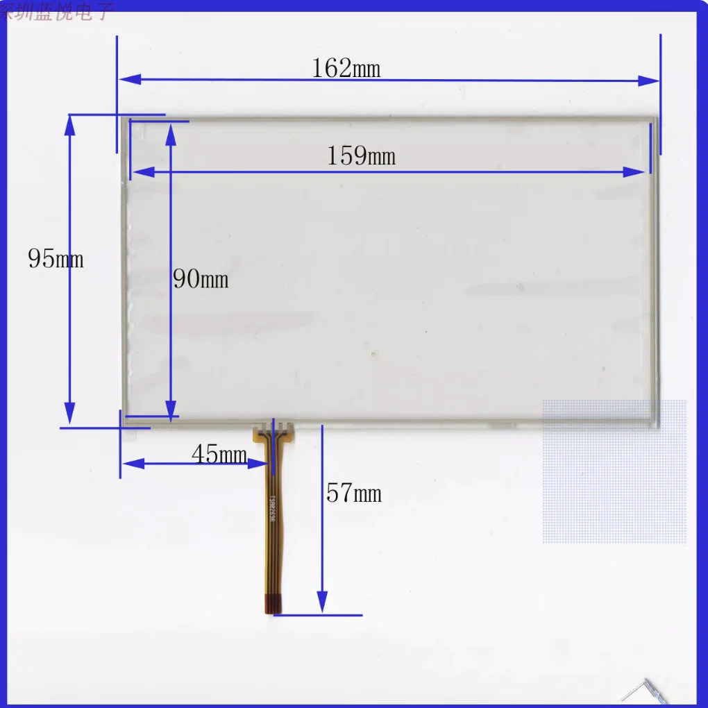 

7-inch 162 * 95 TSA039A handwriting touch external screen four wire resistor car DVD navigation universal