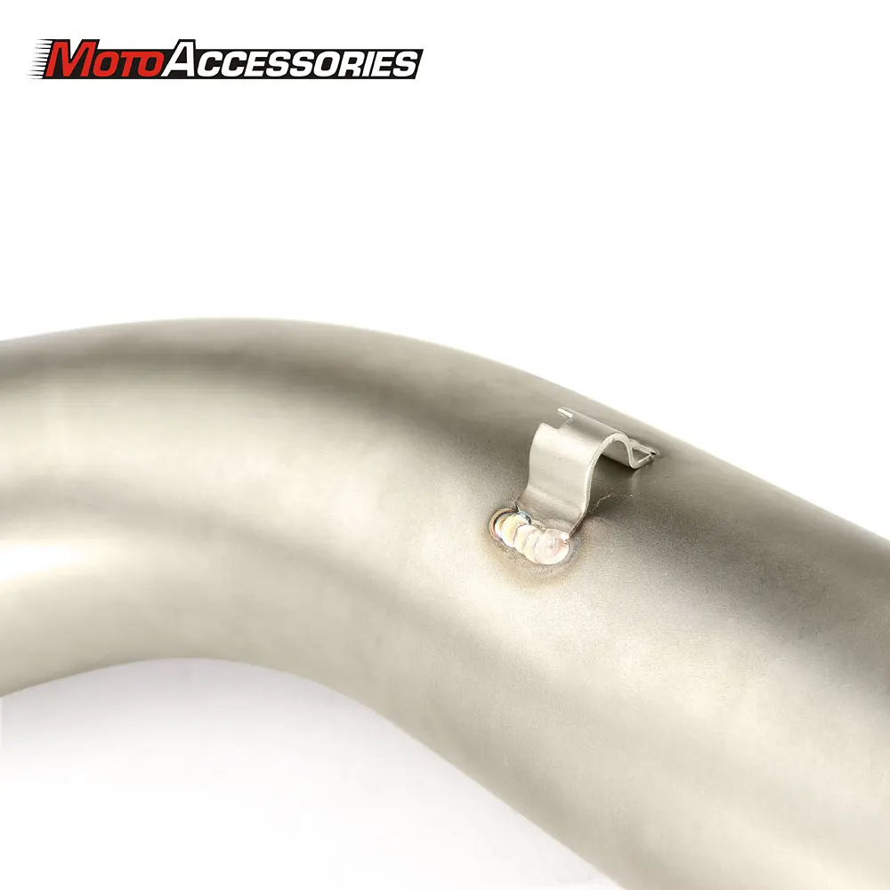 Motorcycle Exhaust Middle Pipe Link Pipe Slip On Section Muffler for SUZUKI DL1000 2014 2015