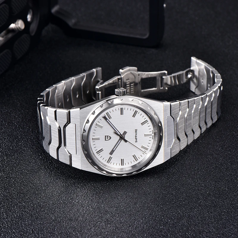 PAGANI DESIGN V2 Version 37mm Man Quartz Watch VJ21 Sapphire Stainless Steel Waterproof 10bar Thin 7mm Luminous C3 Reloj Hombre view 3