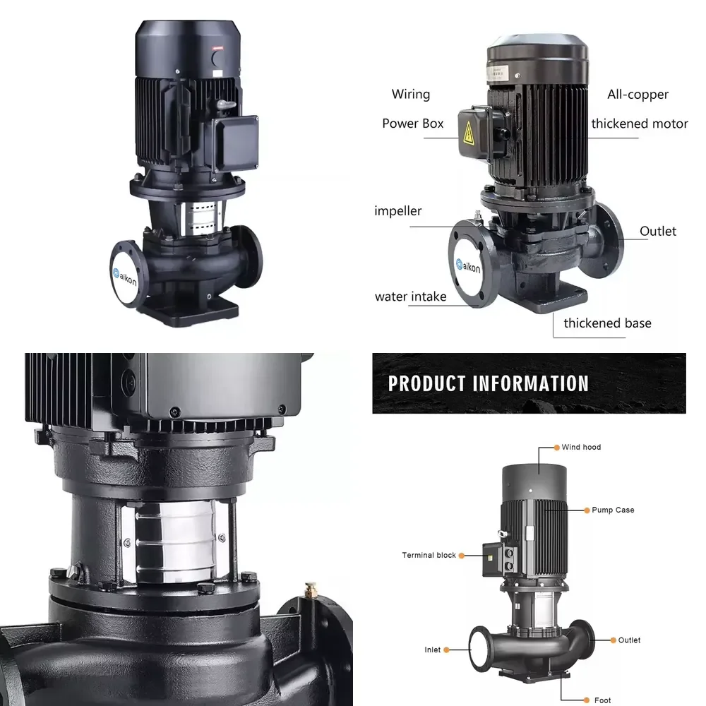 

TD80 50Hz Single Stage Pumps Manufacturer Electric Boiler Feed Water Pump Vertical in Line Vertical Pipeline Pump