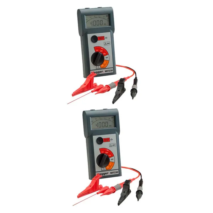 

Megger MIT230-EN 250V/500V/1000V Insulation & Continuity Tester with Buzzer and Rubber Boot MIT210 MIT220 MIT230