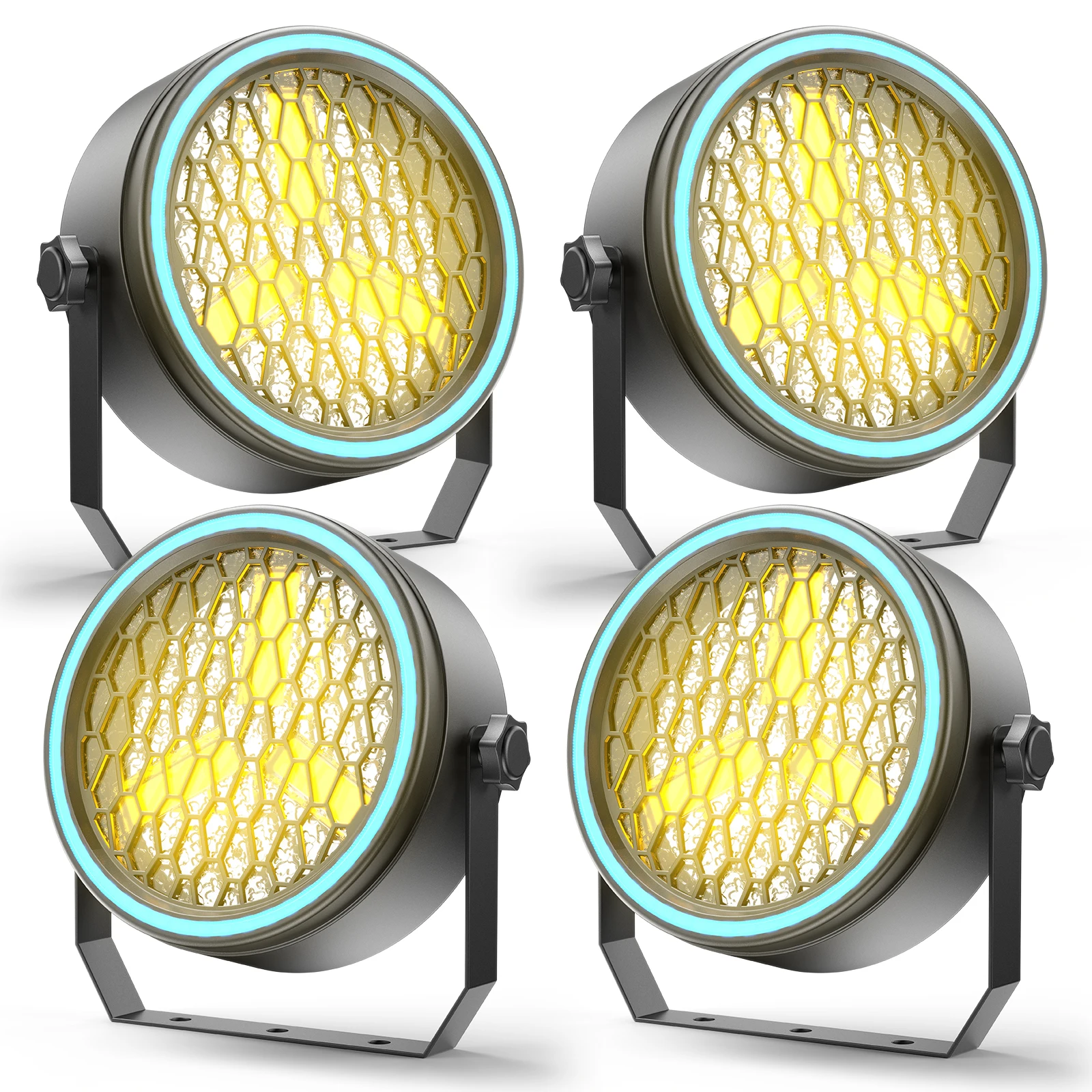 

Datewink 2/4 шт. 90 Вт Золотой COB светодиодный светильник Par с RGB-полоской Ретро сценический эффект освещения DMX для DJ, дискотеки, вечеринки, свадьбы, ночного клуба