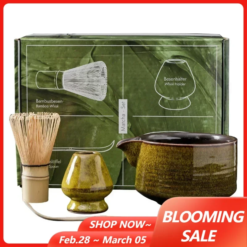 4/5/7PCS Japanse Matcha Set Veilig Bamboe Garde Theelepel Thee Sets Indoor Drank Winkel thee Maken Gereedschap Accessoires