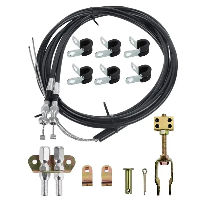 

A21F-330-9371 Universal Disc/Drum Parking Brake Cable Kit Emergency Brake Cable Kit Replace 140-14415-R Car Accessories
