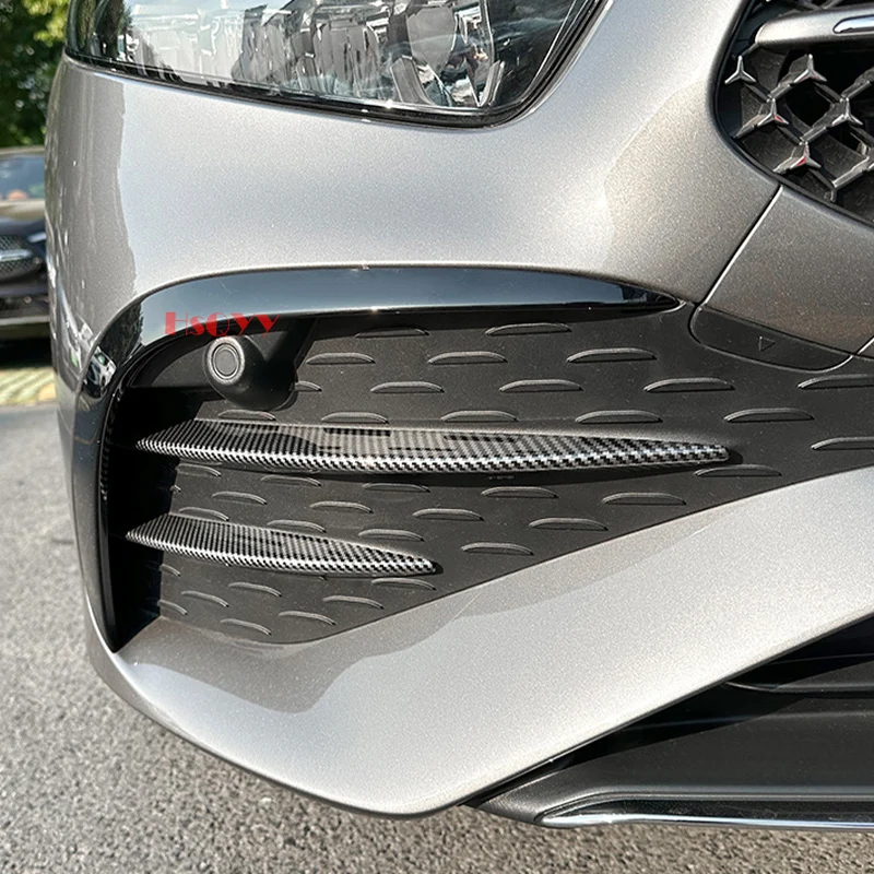 

For Mercedes Benz A Class W177 V177 2023 2024 Car Accessories Front Fog Lamp Eyebrow Trim Decoration Strips Trim Cover