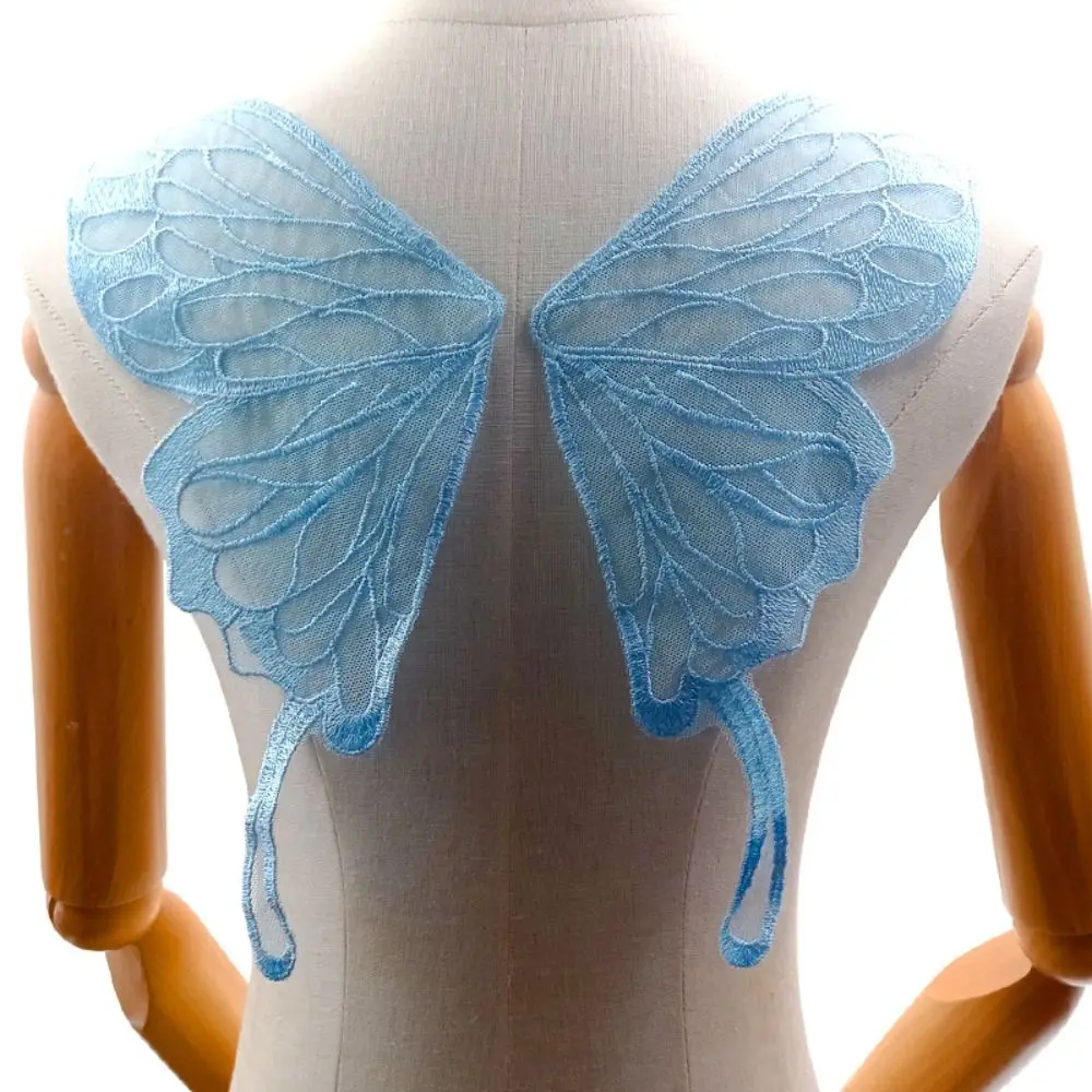 

Polyester fabric Organza Butterfly Wings Patch Mesh DIY Decorative Butterfly Embroidered Appliques Clothing Stickers