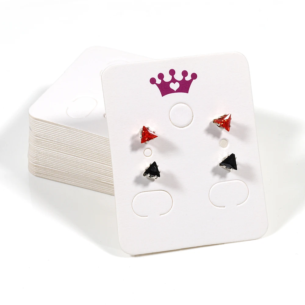 

50pcs Earrings Card with 50pcs Bags Cat Cards Jewelry Display Packaging Cardboards