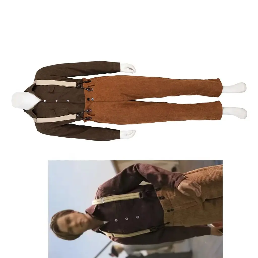 

Titanic Jack Dawson Cosplay Uniform Suit for Men England Style Shirt Strap Pants School Gentleman Costume Halloween Streetwear