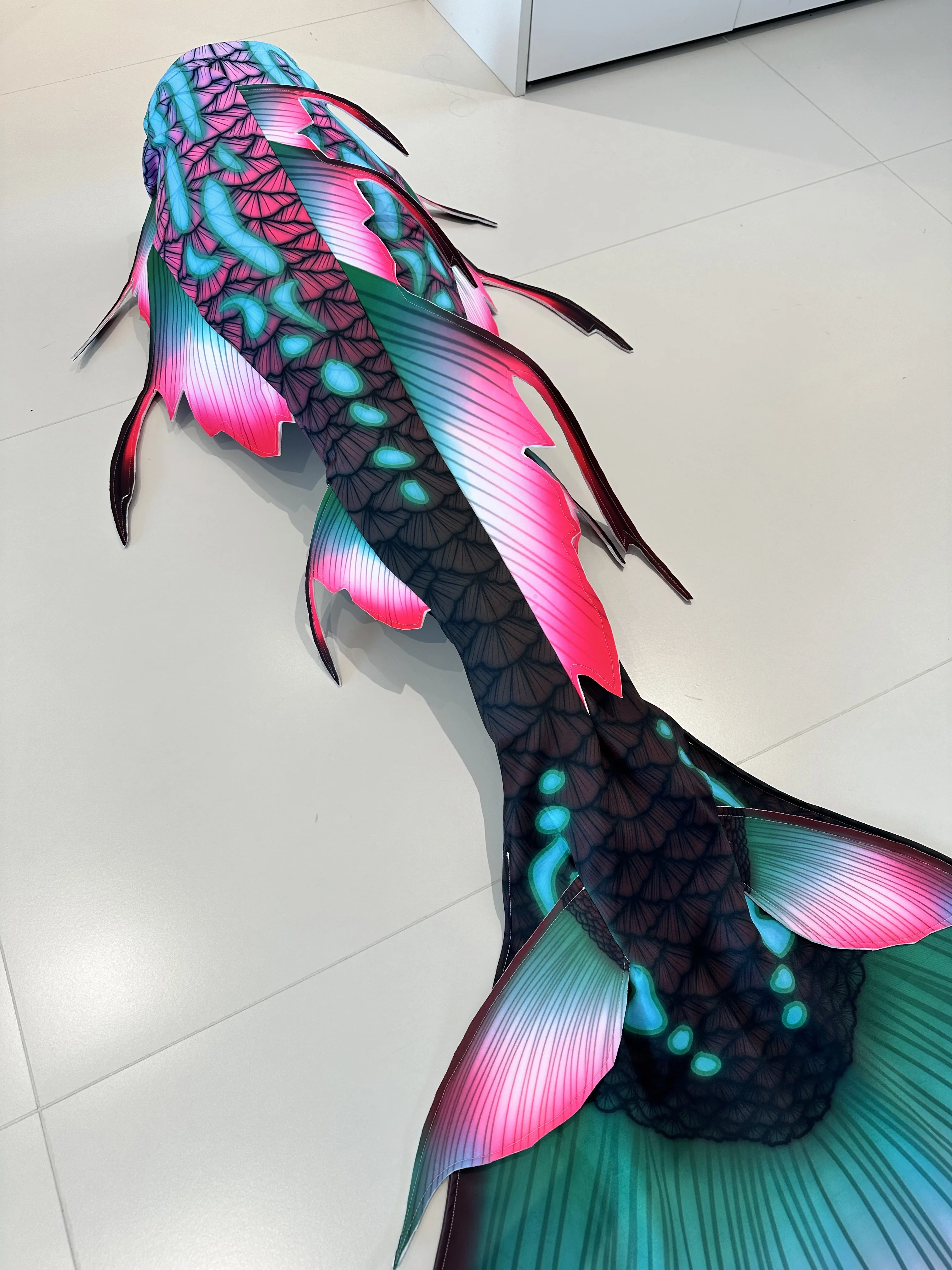 New Flower Green Mermaid Tail Aquarium Mermaid Performance Shooting Aquarium Mermaid Training Tail Free Diving Tail view 5