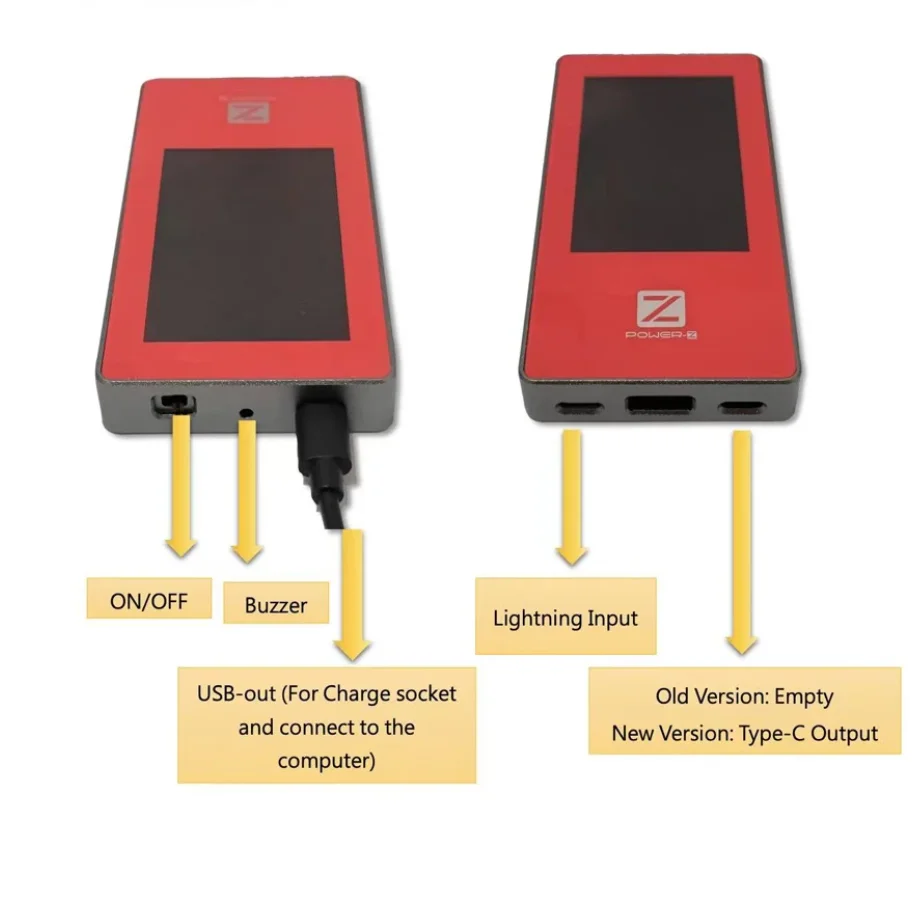 Imagem -03 - Power-z pd Charger Tester para Iphone Tensão Atual Detecção Head Network Ferramenta de Teste Atual pd Charger