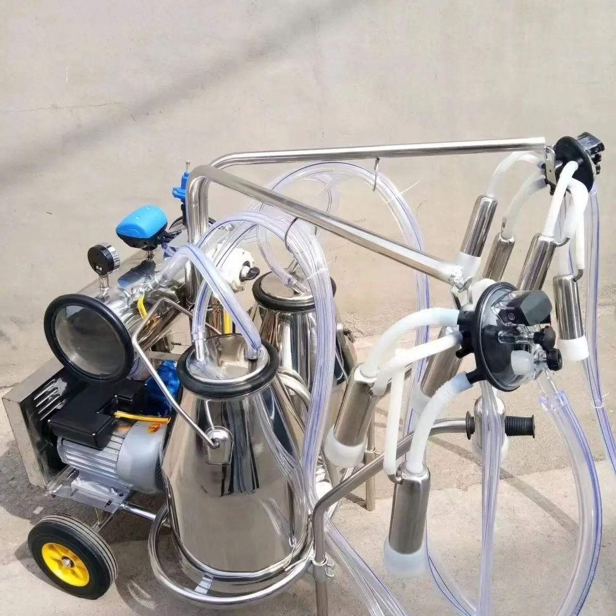 25L Automatic Milking Machine/Vacuum Pump Portable Electric Milking Machine for Farms