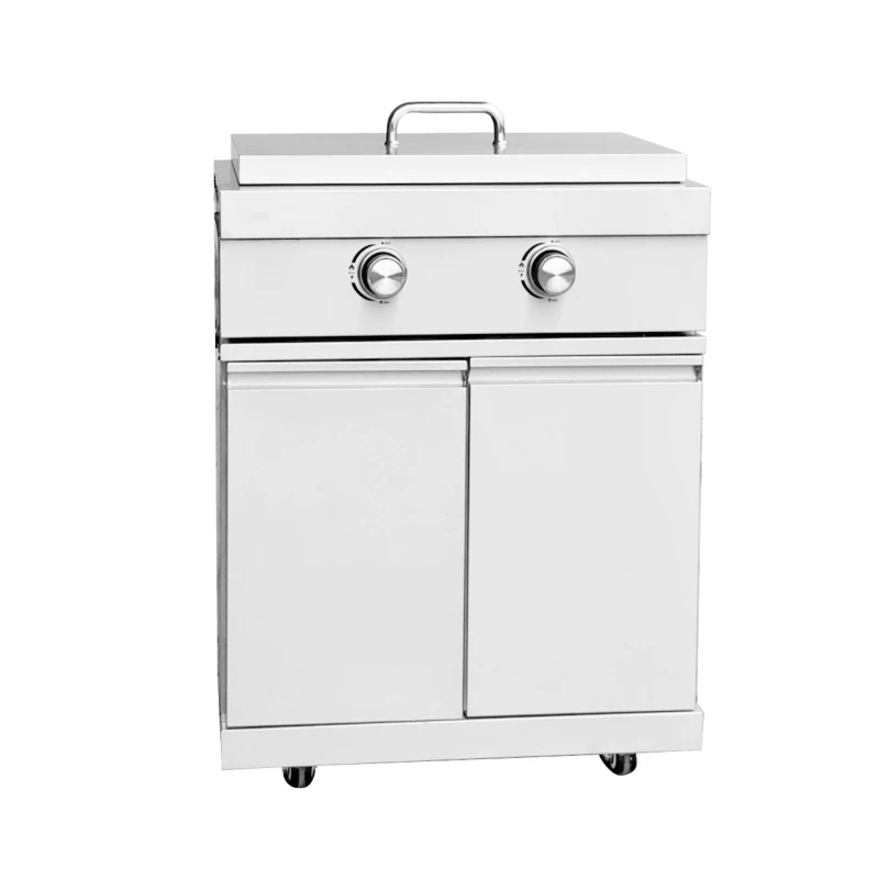 Stainless Steel Gas Teppanyaki Grill for Outdoor Kitchen | Backyard BBQ & Patio Cooking with Adjustable Flame