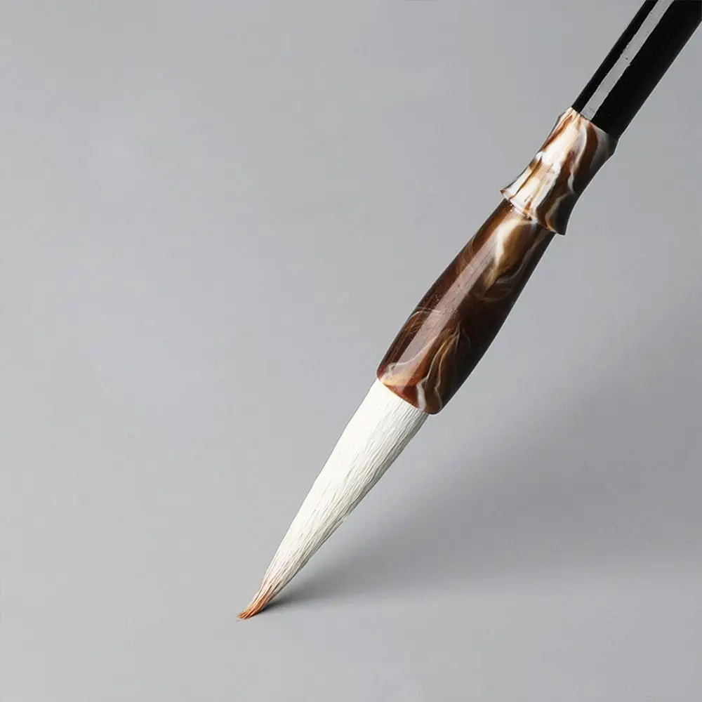 Oil Watercolor Chinese Calligraphy Brush Wolf Hair Wood Scriptures Writing Brush Oil Painting Art Paint Brush Drawing Tool