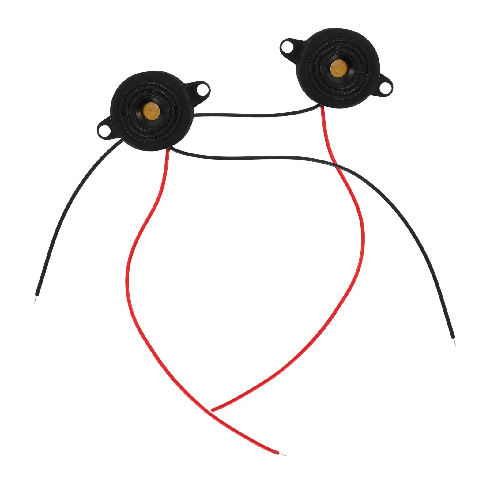 2pcs Active Piezoelectric Buzzer -24V High Decibels Continuous Sound Electronic Alarm Device for Electronic Device Car