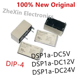 5PCS/Lot   DSP1a-DC24V 、DSP1a-DC12V 、DSP1a-DC5V   DIP-4   New Original Small Power Relay   AGP2004 、AGP2003 、AGP2002