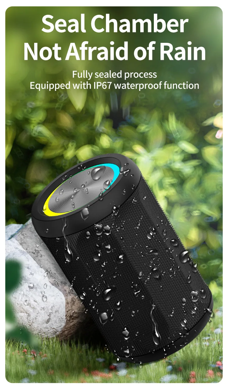 SOTAMIA 2 uds negro nuevo paño envuelto pequeño cañón de acero Bluetooth Audio portátil Mini altavoz Subwoofer de Audio