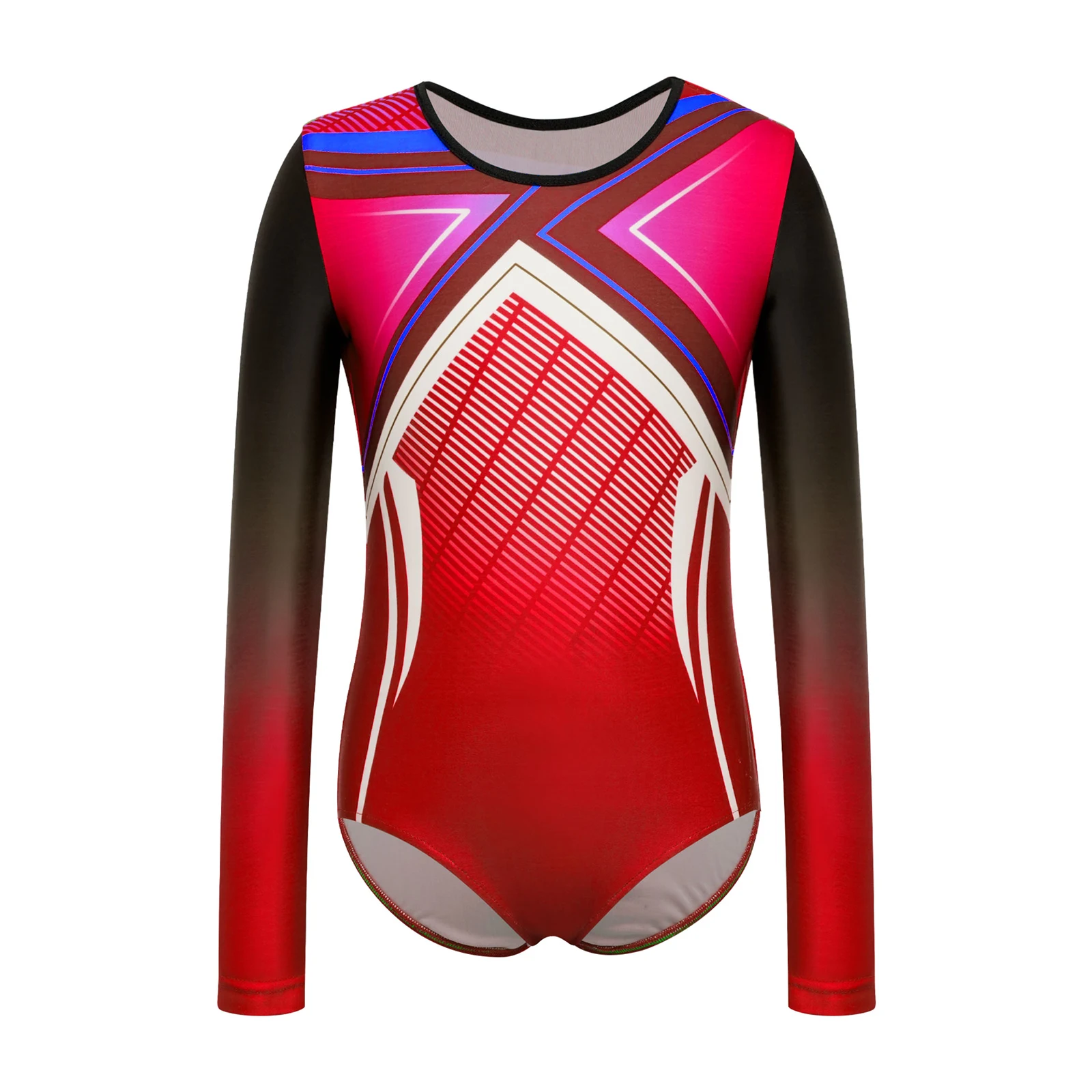 Stylowy strój gimnastyczny dla chłopców z nadrukiem, idealny do baletu, ćwiczeń, jogi, fitnessu, na występy sceniczne i do treningu.