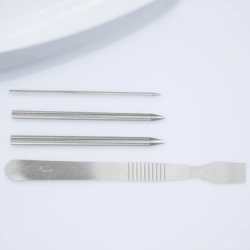 4pcs Paracord Lacing Needle Set Stainless Steel Diy Bracelet Tool For Leathercraft Glove Repair Umbrella Rope Weaving Craft