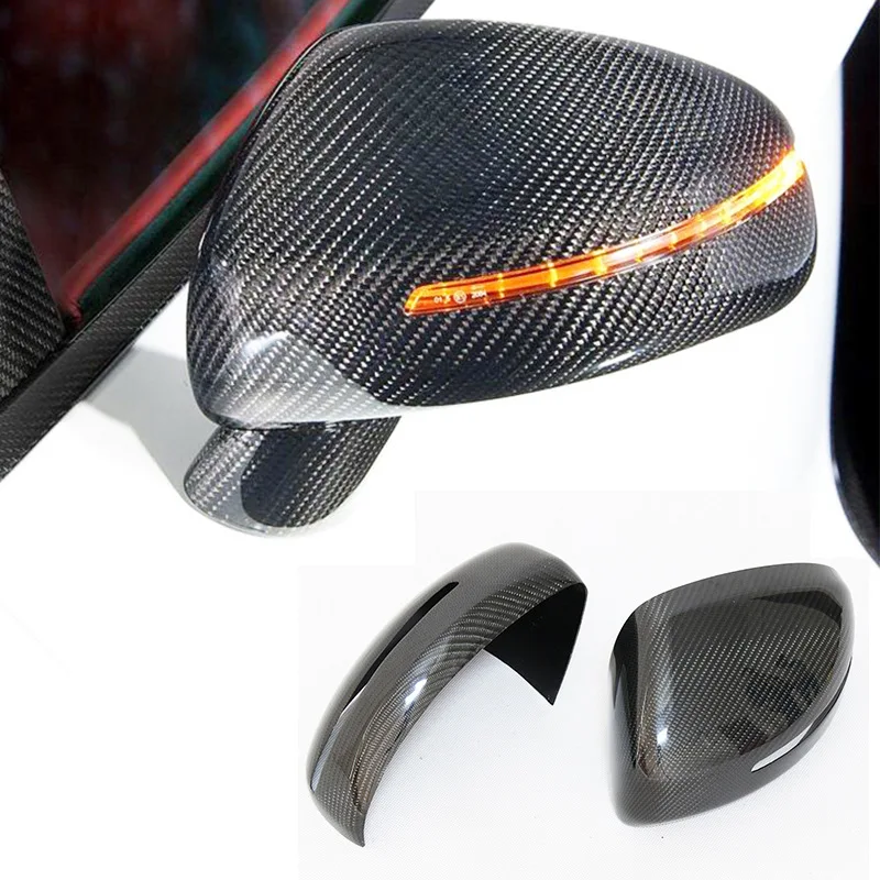 

Suitable for 2007-2014 Audi TT real carbon fiber modified reversing rearview mirror shell paste pair