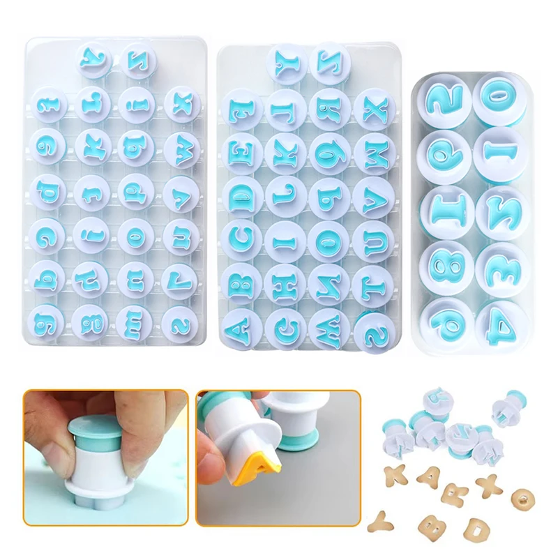 Baking Pastry Molds Cookie Cutters Set Alphabet Number for Cake Decorating Cupcake Making Fondant Cutting Kitchen Tools TMZ