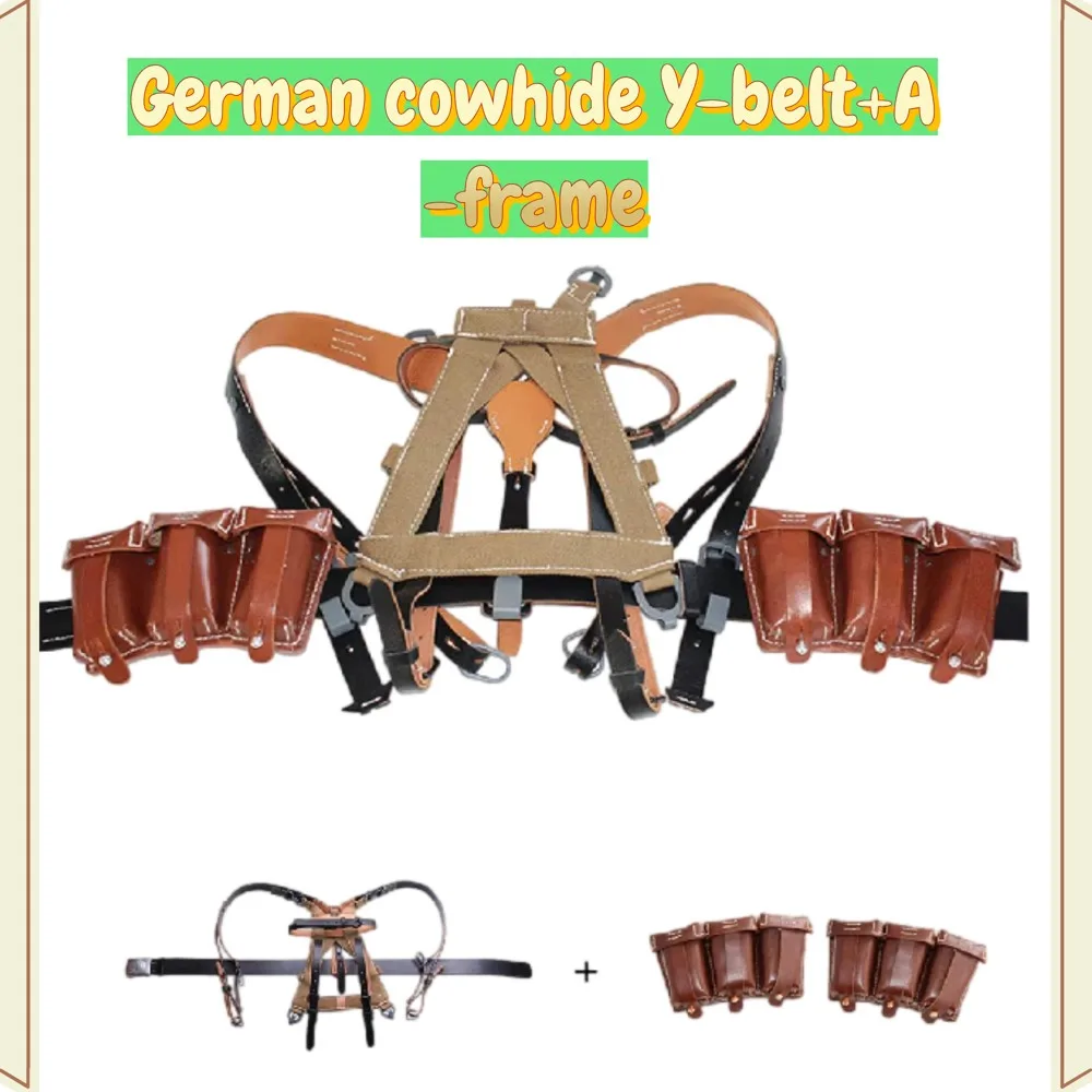 

WW2 German 98K Bag Brown Bag Tactical Equipment Outdoor Combination Equipment Brown 98K Kit