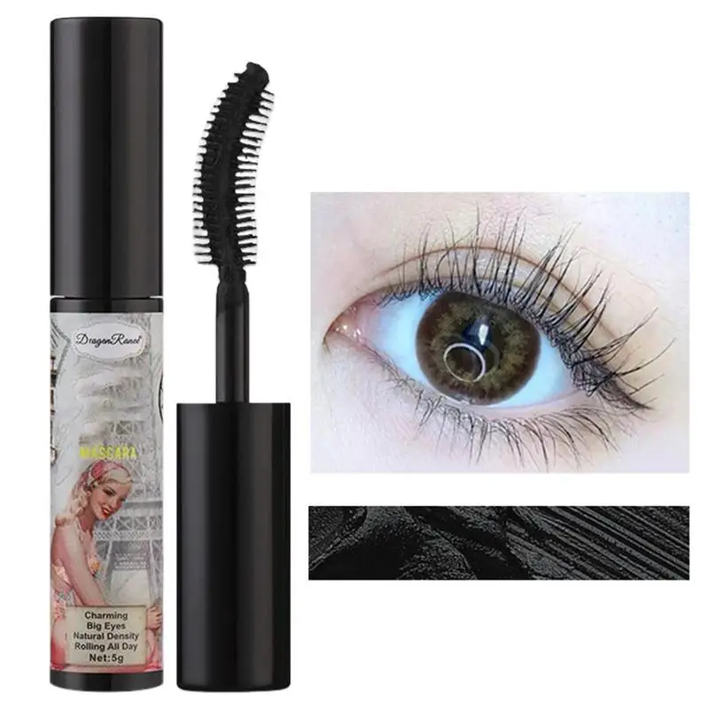 Color Mascara Colorful Silk Fiber Mascara Waterproof Fast Dry Eyelashes Eye Lashes Blue Green Red Purple Black White Ink Mascara