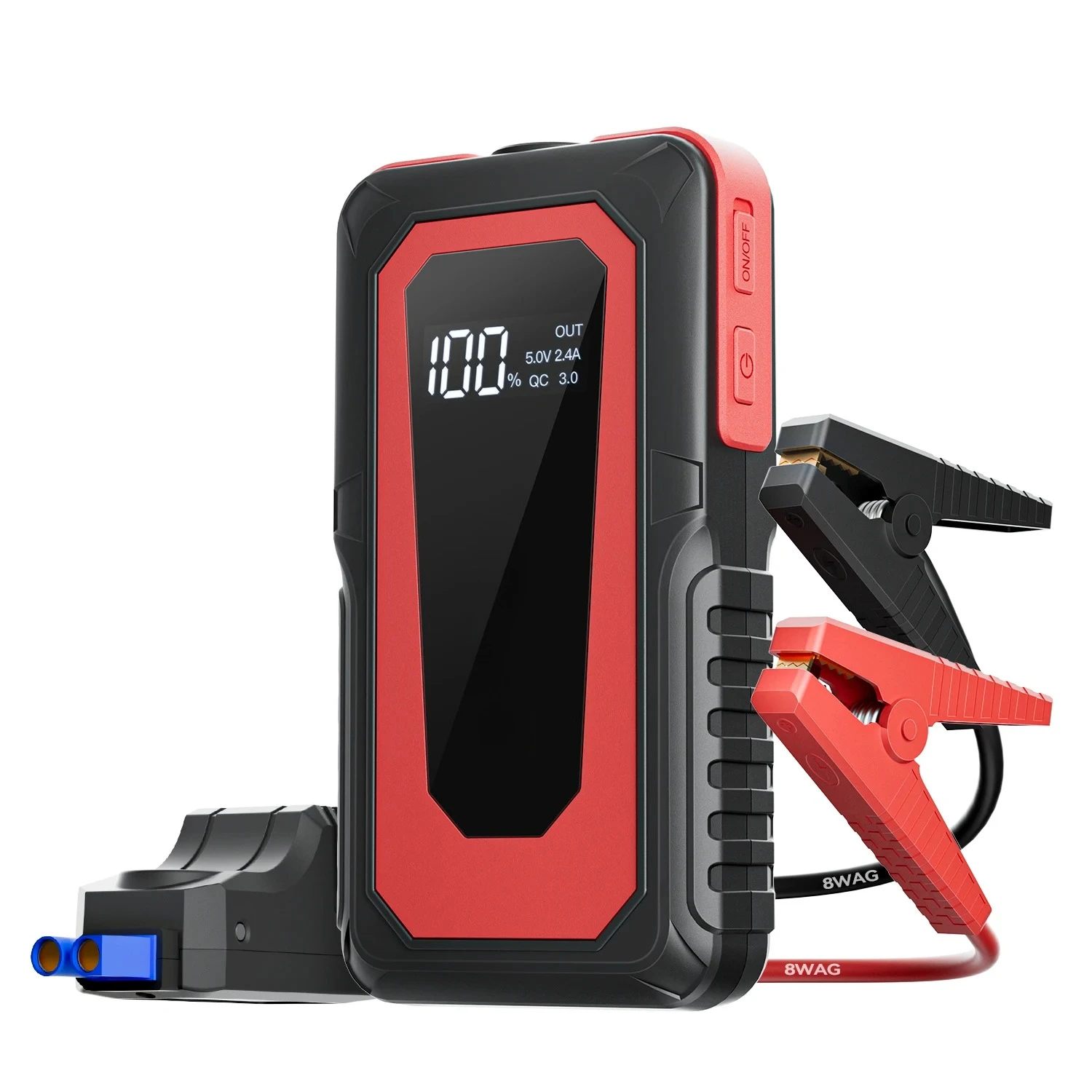 

PAIVIROKU 2000A Portable 12V Car Jump Starter - Battery Booster & Auto Starting Device, Multi-Function Power Bank