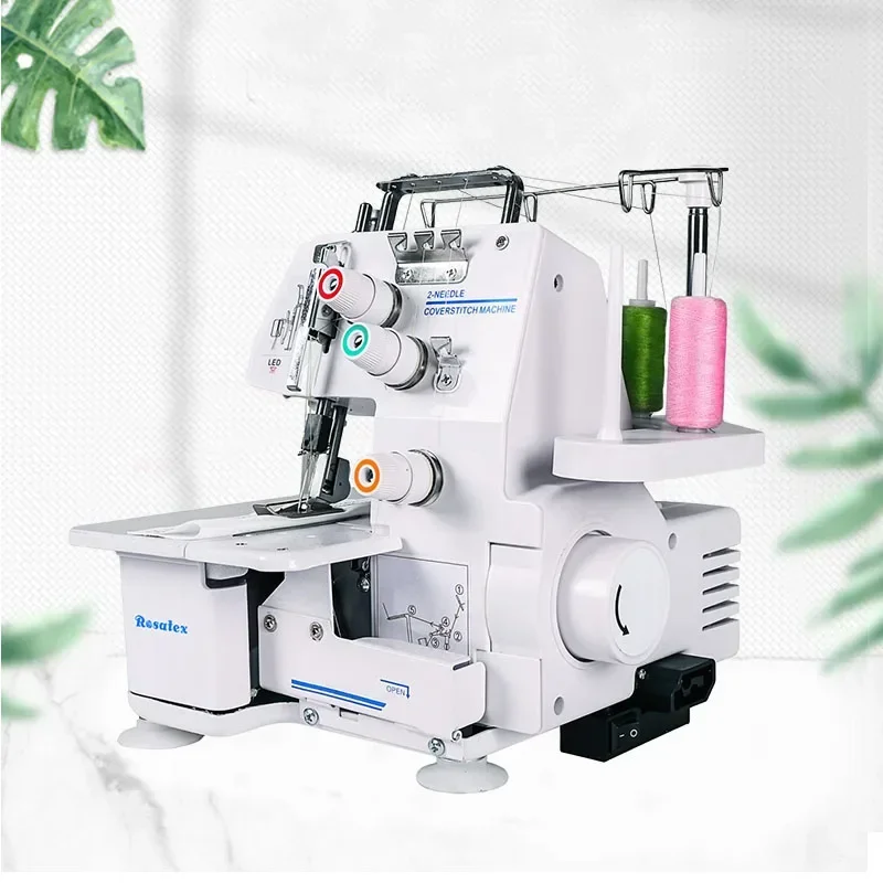 Rosatex 757s Household Double Needle Three-Thread Zig Zag Interlock Sewing Machine