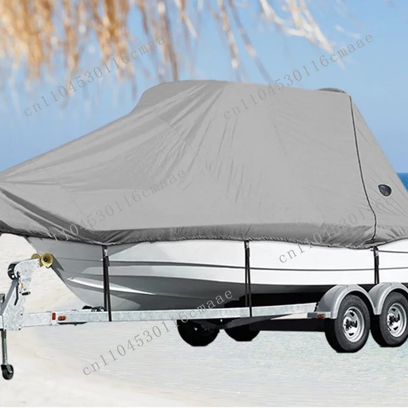 Boat cover 11-22 feet outdoor v-shaped yacht dust and rain boat cover sun protection taffeta 190T hull protection cover