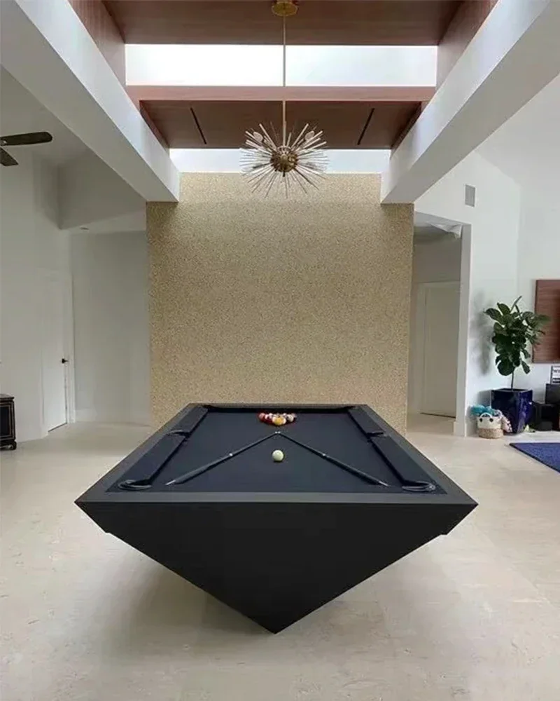 Tavolo da biliardo per uso domestico club standard nero otto set completo multifunzionale in legno massello americano a nove palline