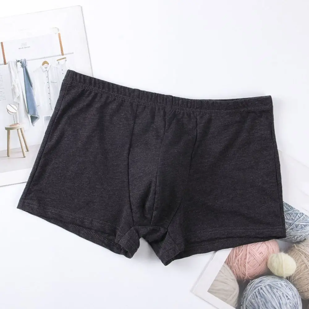 

5 шт. дышащие свободные хлопковые трусы-боксеры, нижнее белье со средней талией для мужчин, нижнее белье, простые шорты, мужские трусы