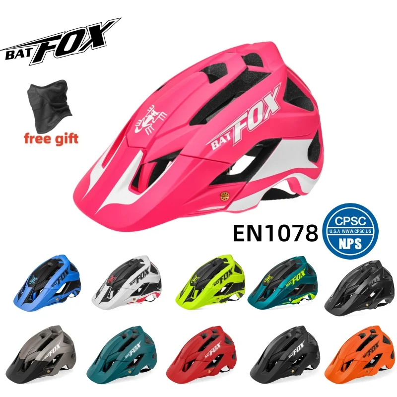

BATFOX Helmet Cycling MTB Bicycle Helmet For Women Men Racing Bike Helmet casco bicicleta mtb Mountainous Road Cycling helmets