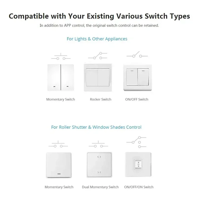 1-3PCS SONOFF DUAL R3/DUAL R3 Lite WiFi MINI Switch With Power Metering 2 Gang Dual Relay Module Control Via Alexa Google Home