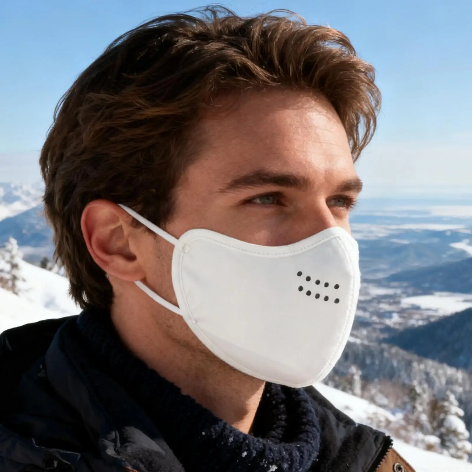 Ski Face Cover Windproof Breathable Thermal Outdoor Riding Warm Face Cover For Men Women Outdoor Sports Motorcycle Riding