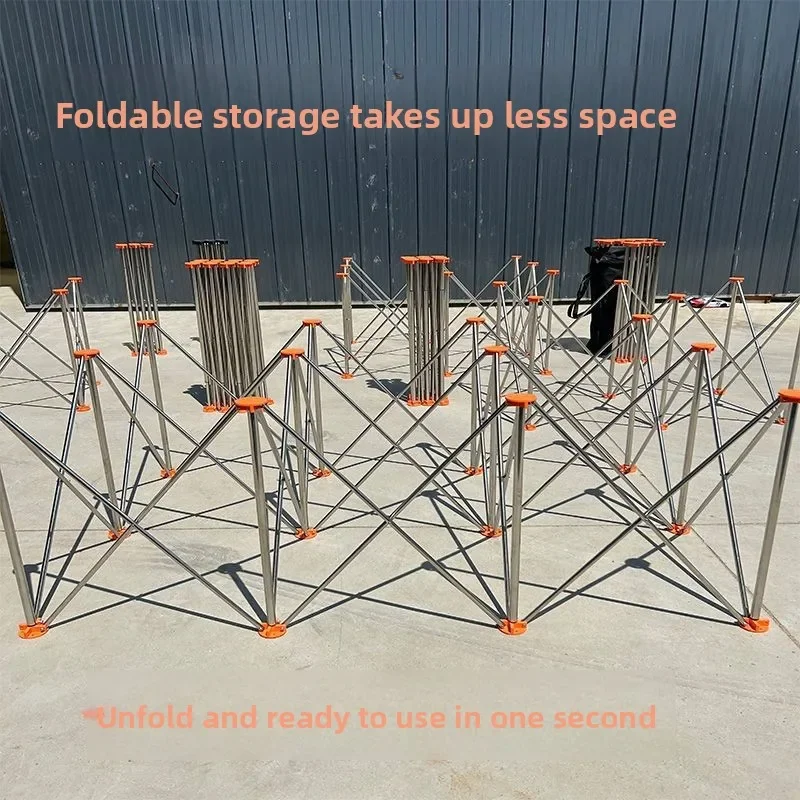 Spider Leg Woodworking Workbench Stainless Steel Folding Tripod Receiving Rack Multifunctional Telescopic Operation Platform