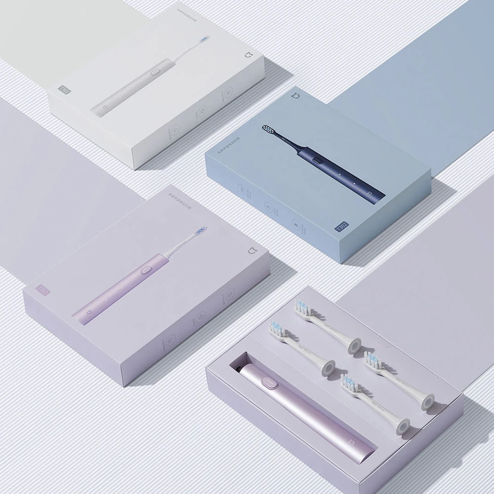 XIAOMI-MIJIA Sonic Escova De Dentes Elétrica para Adultos, T302, Carga USB, Recarregável, À Prova D 'Água, Eletrônico, Clareamento, Escova De Dentes