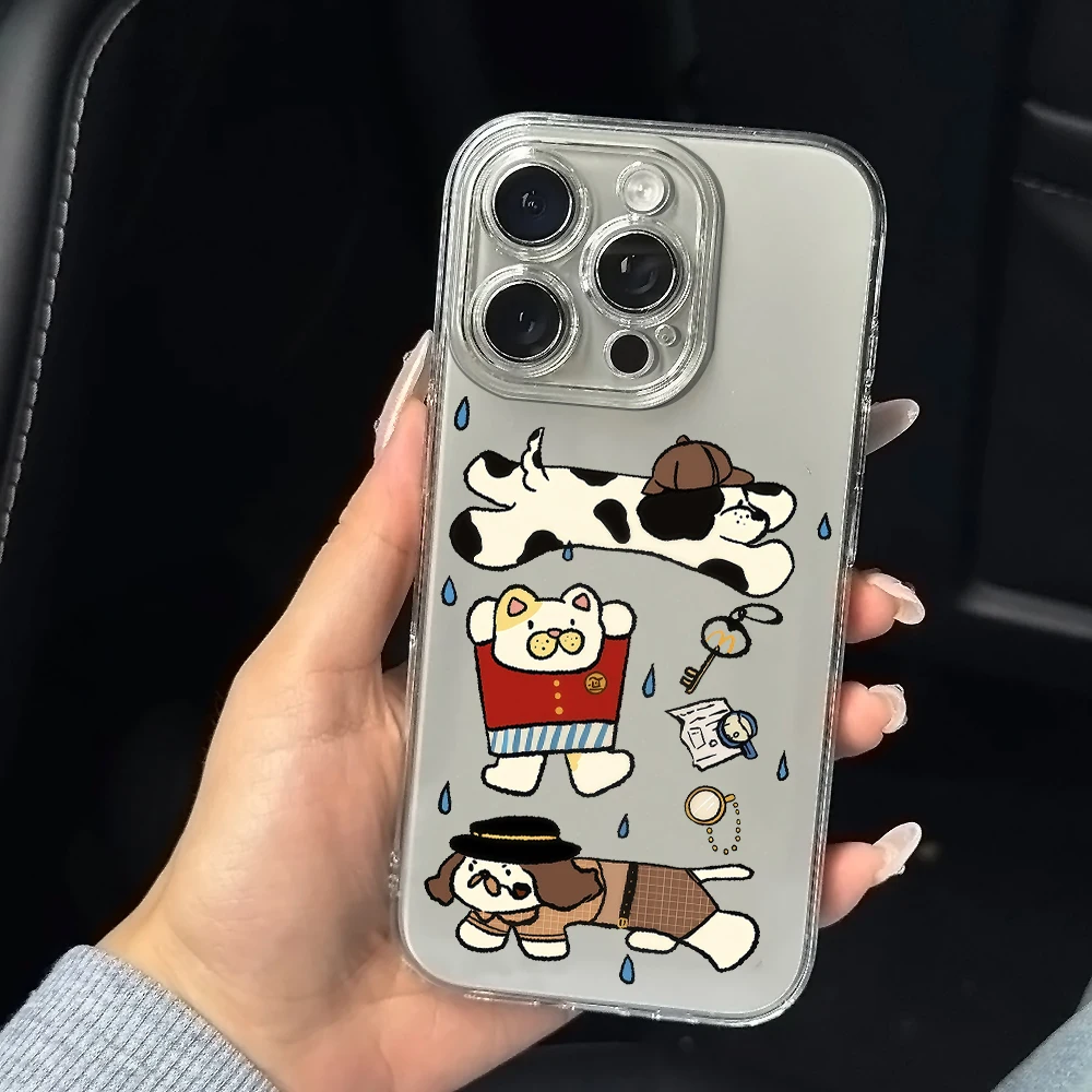 Retro-Detektiv-Silikon-Handyhülle für iPhone 17 16 15 14 13 12 11 Pro Xs Max Air Mini 7 8 6 6S Plus SE 2020 2022 Cover