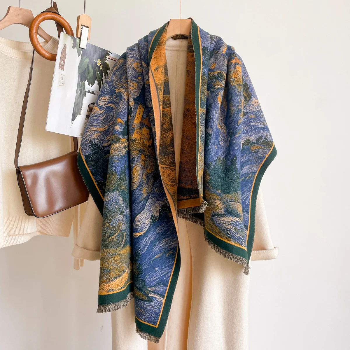 Dames sjaal van kasjmier, band - Cashmere Pashmina Wrap recensie en prijs